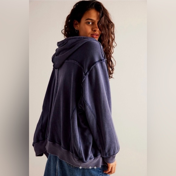 Free People We The Free By Your Side Lined Zip Up Hoodie - Picture 3 of 10